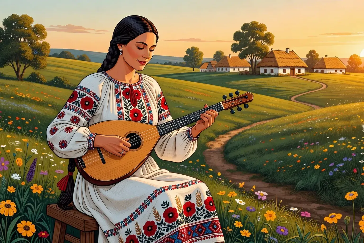 Compositrice ukrainienne au piano
