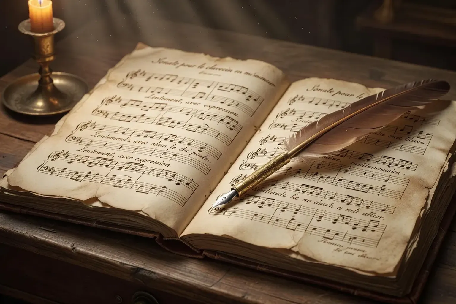Partition manuscrite d'une compositrice française